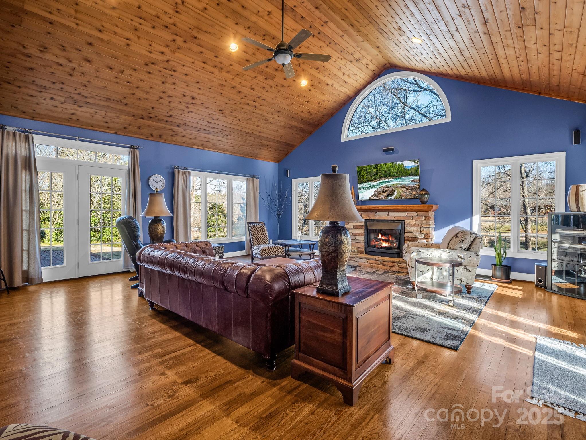 505 Crawley Gin Road Shelby, NC 28150 - Photo 2 of 48 a living room with furniture fireplace and a large window