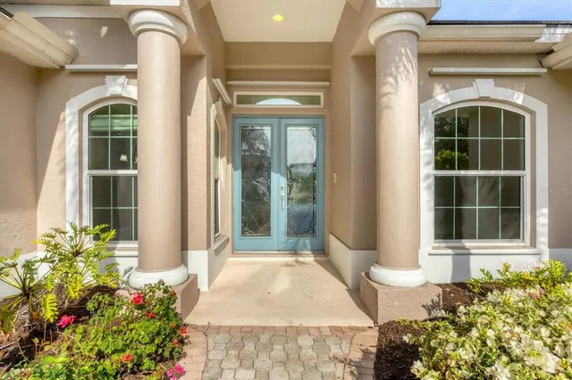 a front view of a house