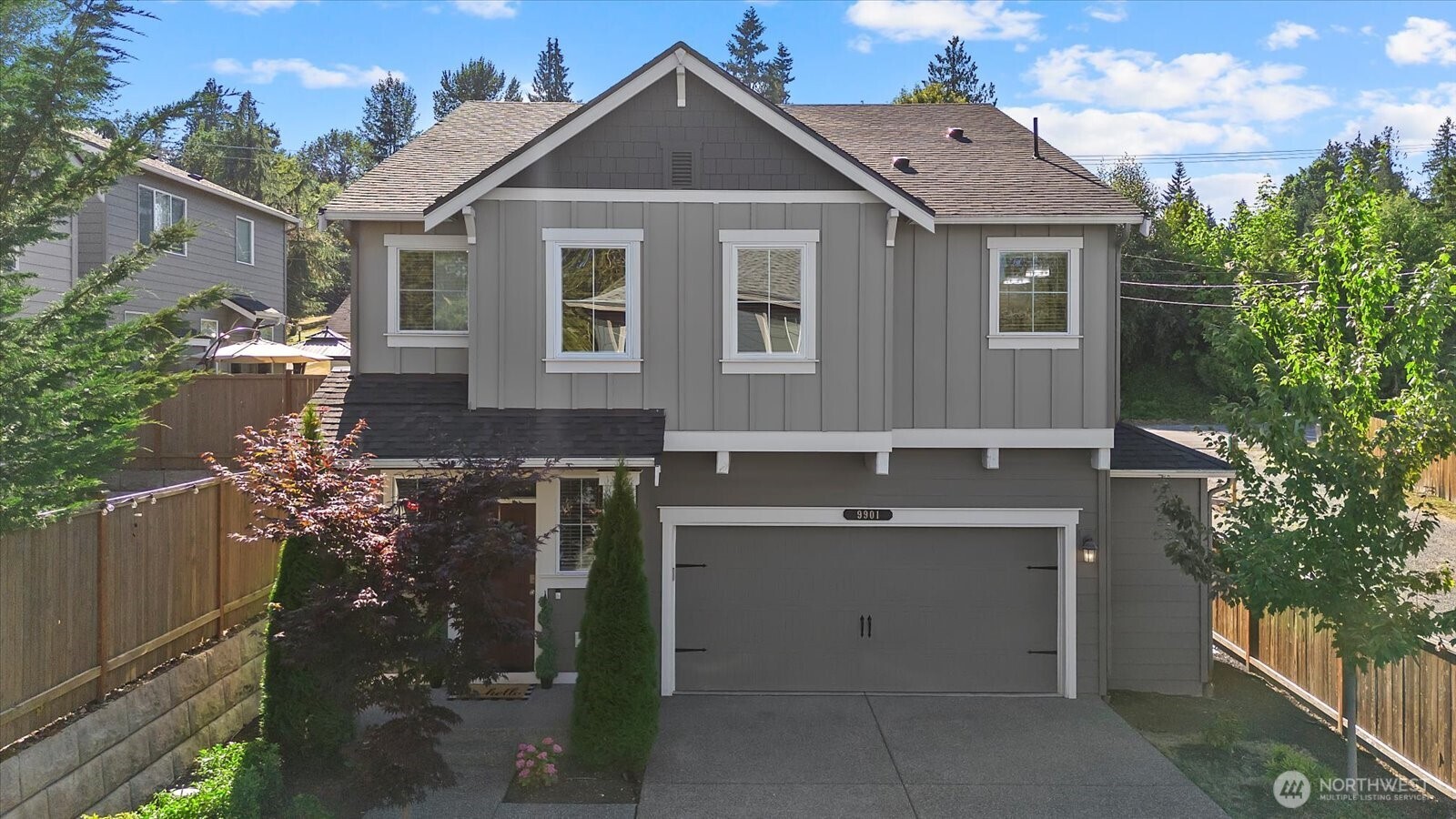 9901 13th Street Southeast Lake Stevens, WA 98258 - Photo 34 of 39 front view of house with a garden