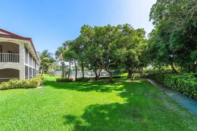 a view of a yard in front of house