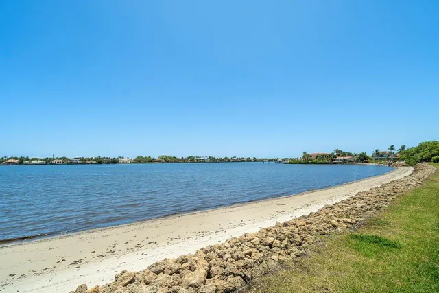 a view of lake and mountain