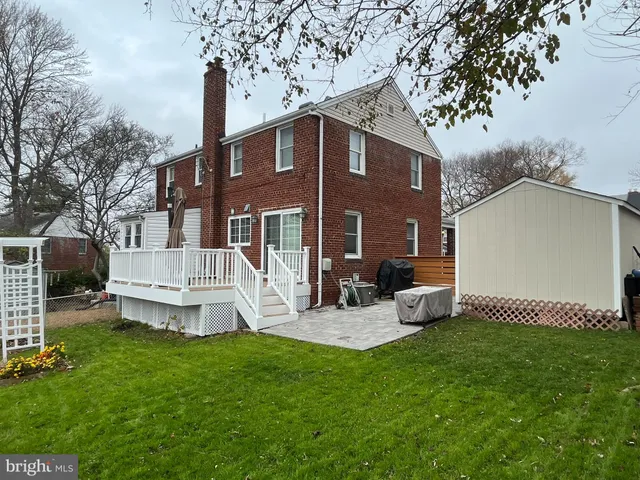 a front view of a house with patio