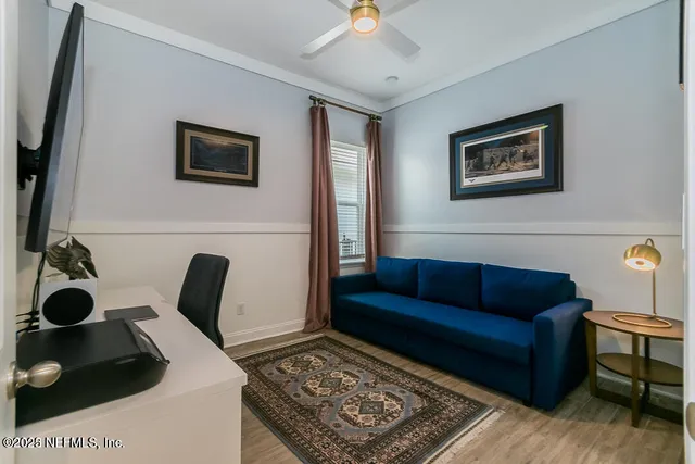 a bedroom with a bed and a cabinets