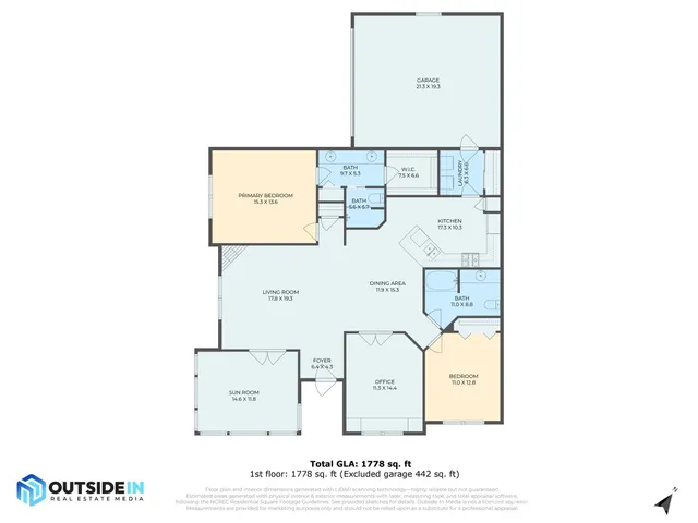 a living room with furniture a flat screen tv and a large window