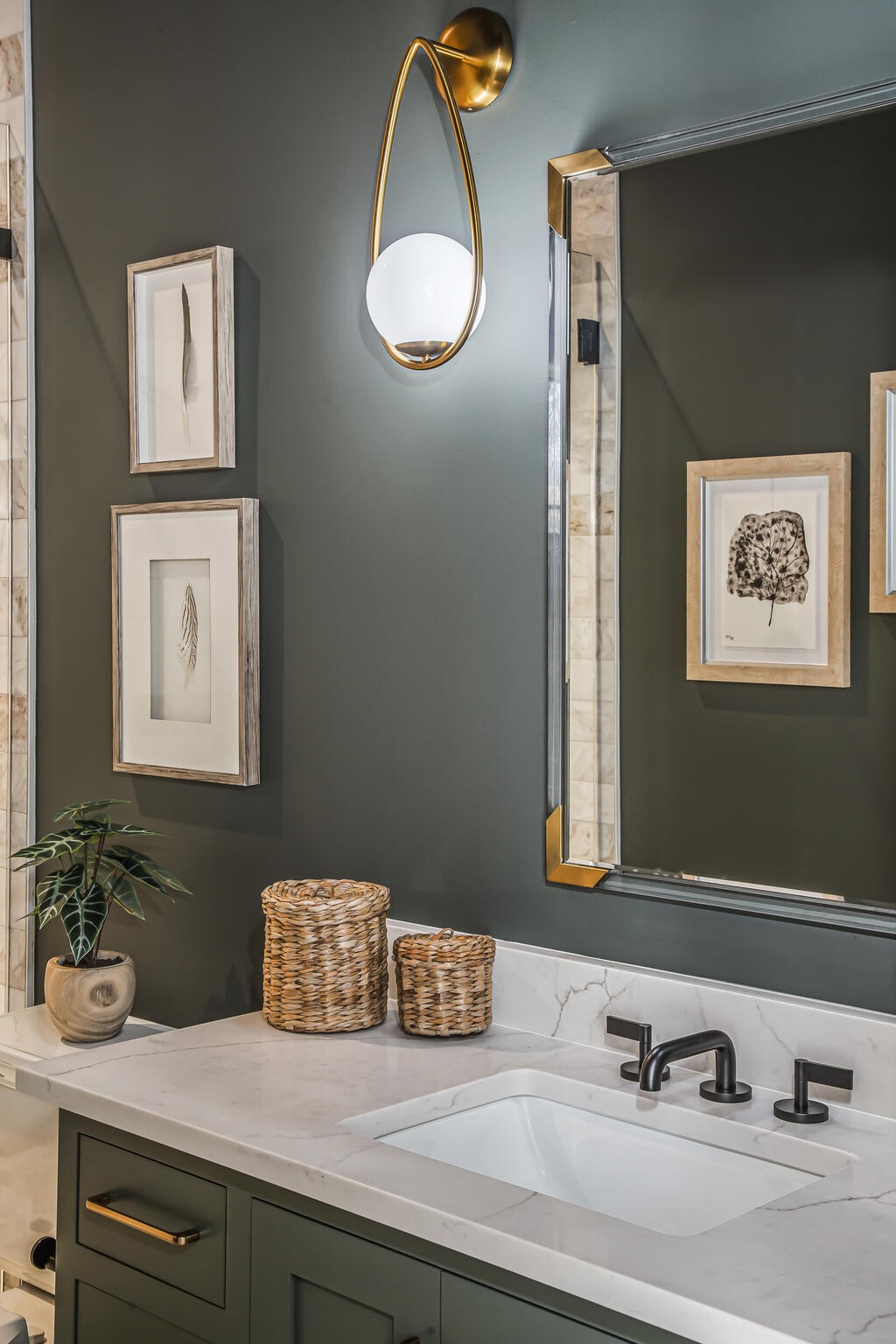 201 Olive Branch Road Nashville, TN 37205 - Photo 32 of 67 a bathroom with a sink and a mirror