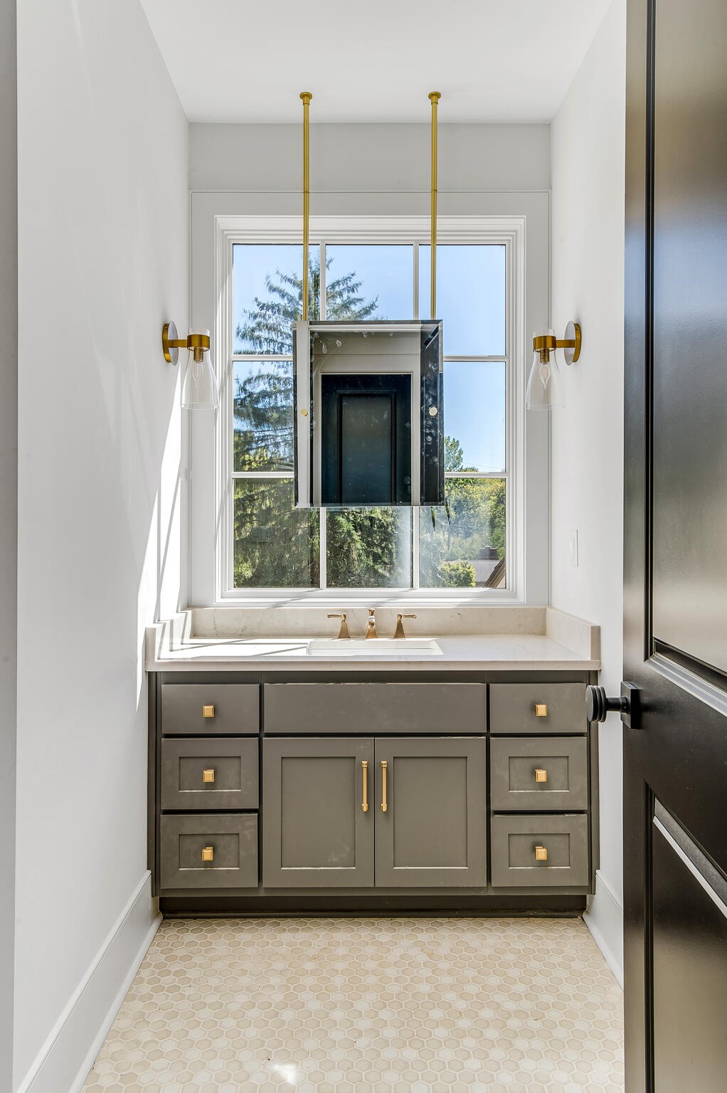 201 Olive Branch Road Nashville, TN 37205 - Photo 60 of 67 a bathroom with a sink mirror and window