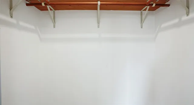 a close view of closet