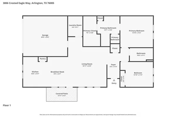$414,900 | 3806 Crested Eagle Way, Arlington, TX 76005