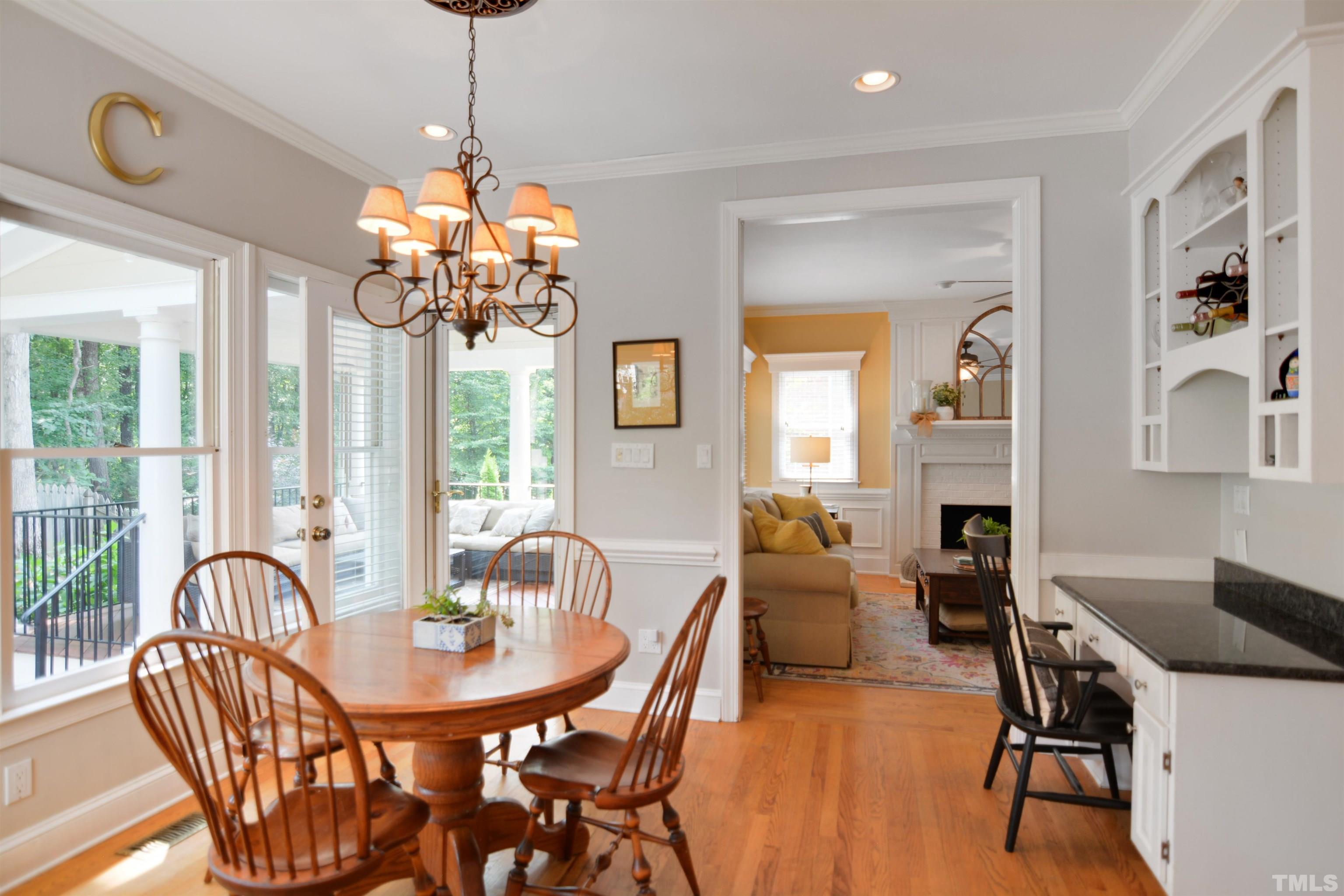3005 Dunkirk Drive Raleigh, NC 27613 - Photo 13 of 35 a view of a dining room with furniture window and outside view
