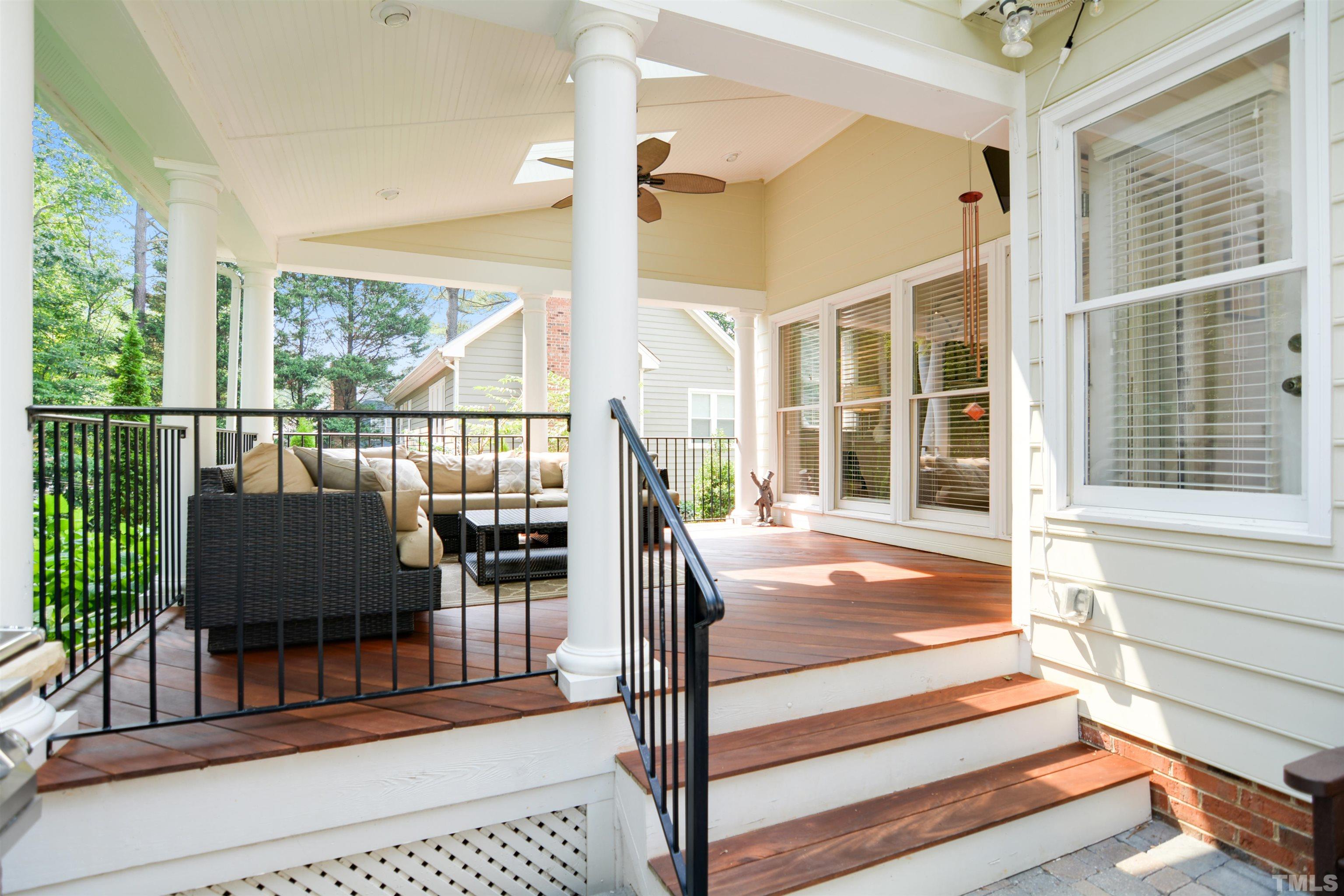 3005 Dunkirk Drive Raleigh, NC 27613 - Photo 30 of 35 a balcony view with a floor to ceiling windows
