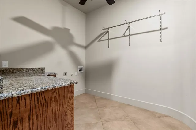 a view of a storage and utility room