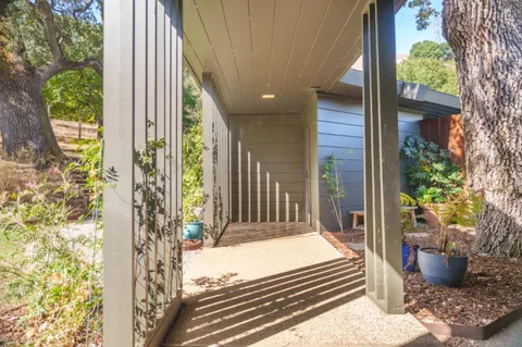 a house view with a seating space