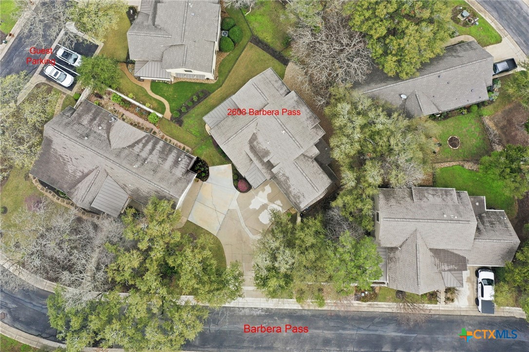 2608 Barbera Pass Austin, TX 78748 - Photo 32 of 39 an aerial view of houses with outdoor space