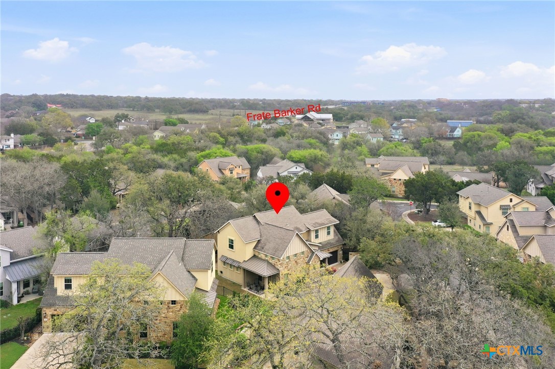 2608 Barbera Pass Austin, TX 78748 - Photo 37 of 39 an aerial view of house with yard and mountain view in back