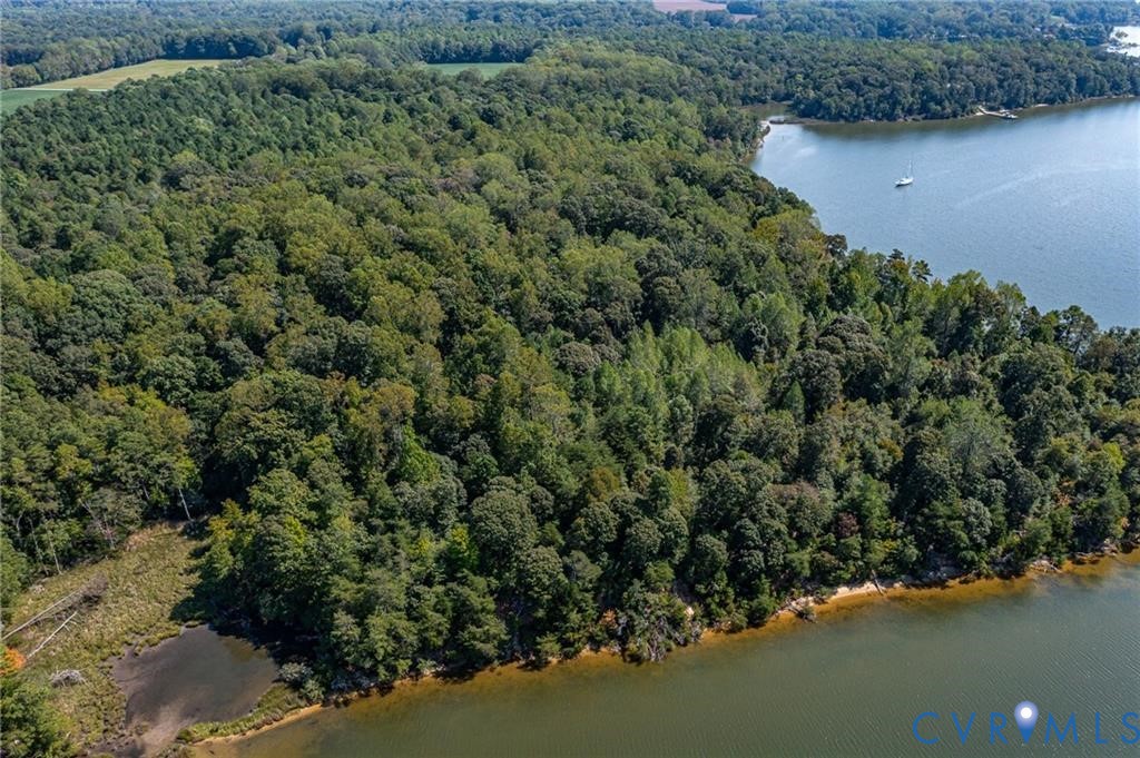 2 Browns Lane Lancaster, VA 22503 - Photo 24 of 27 an aerial view of a house with a yard and lake view