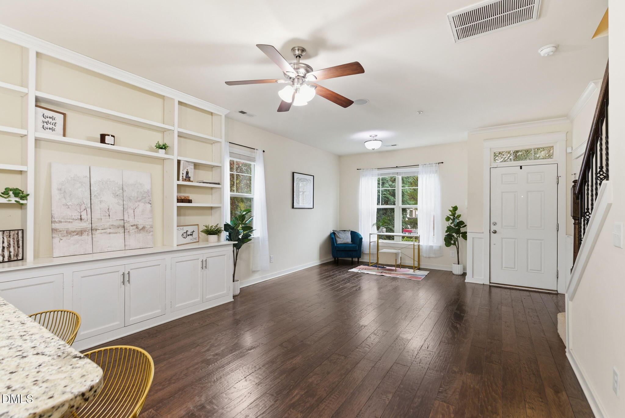 7851 Allscott Way Raleigh, NC 27612 - Photo 31 of 74 a living room with furniture and a large window