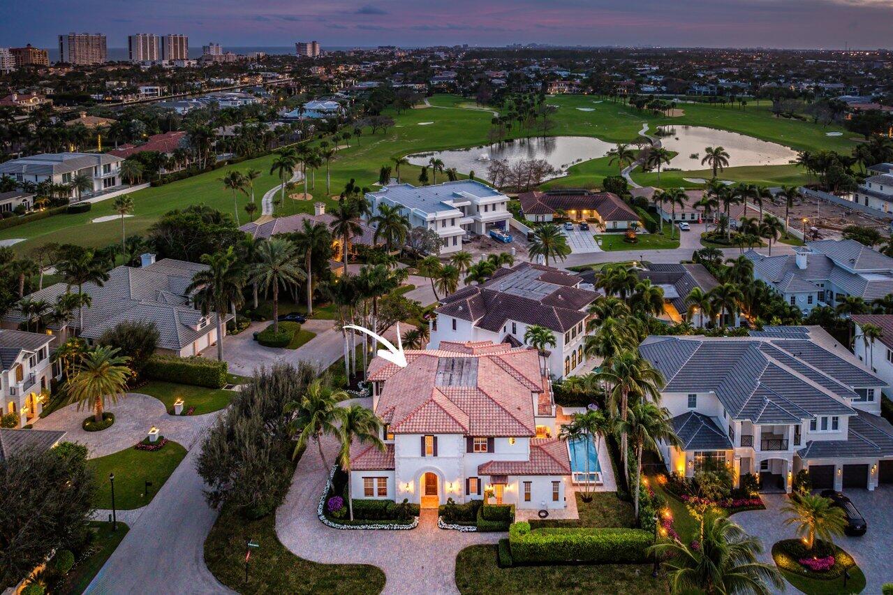 1625 Sabal Palm Drive Boca Raton, FL 33432 - Photo 44 of 44 Twilight - Aerial