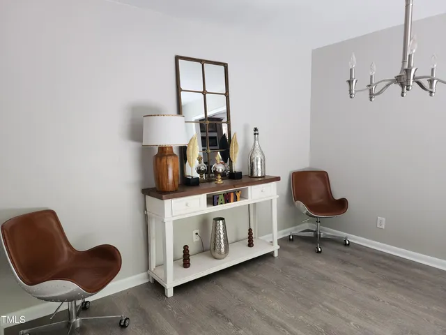 a view of a small yard