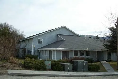 a front view of a house with yard