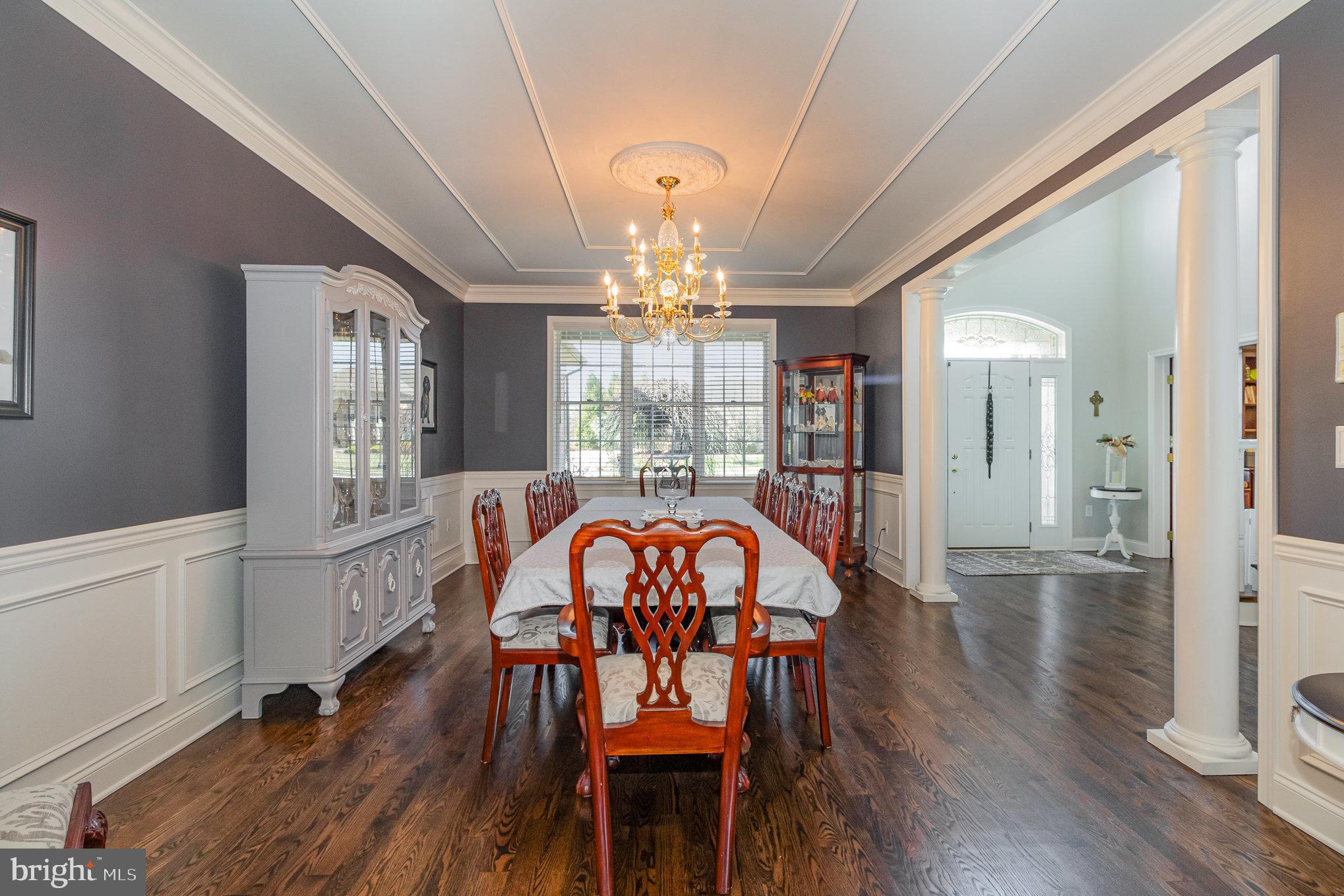 140 Madara Drive Hanover, PA 17331 - Photo 6 of 57 a view of a dining room with furniture wooden floor and chandelier