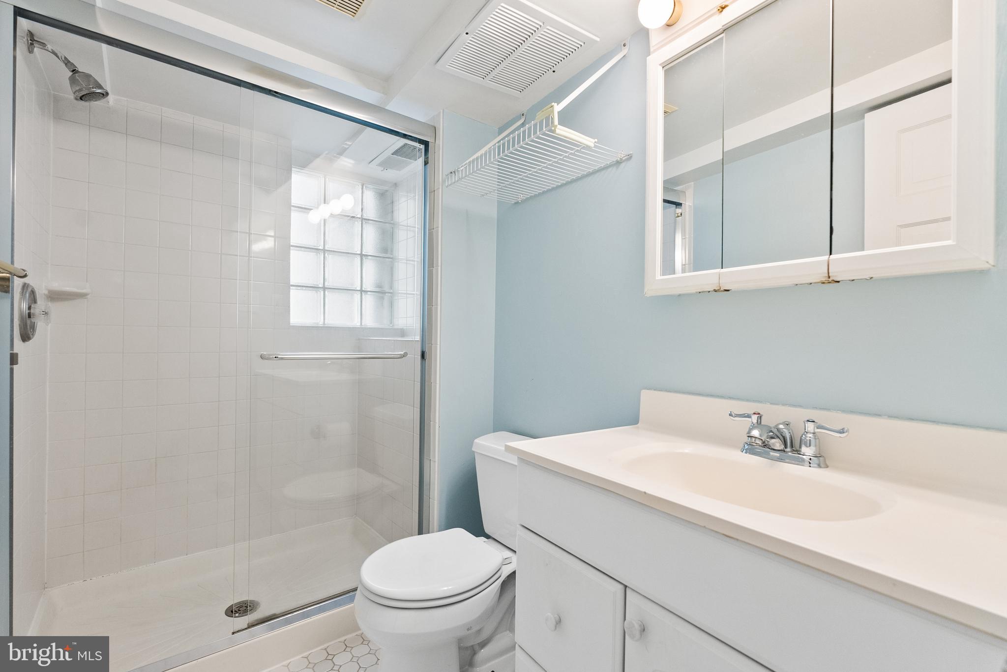 1511 44th Street Northwest Washington, DC 20007 - Photo 28 of 37 a bathroom with a sink toilet and shower