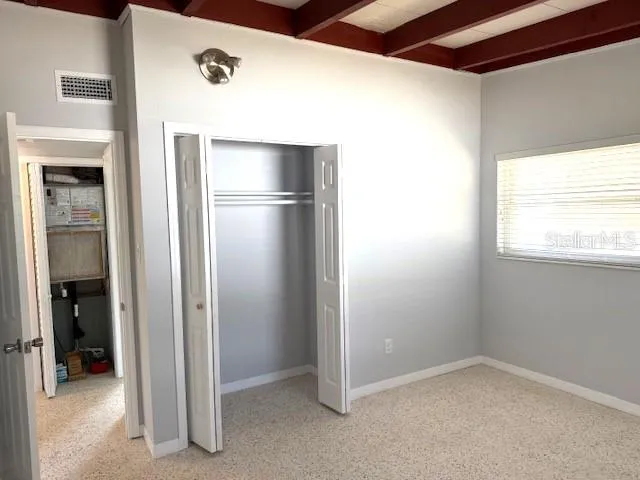 a bathroom with a window