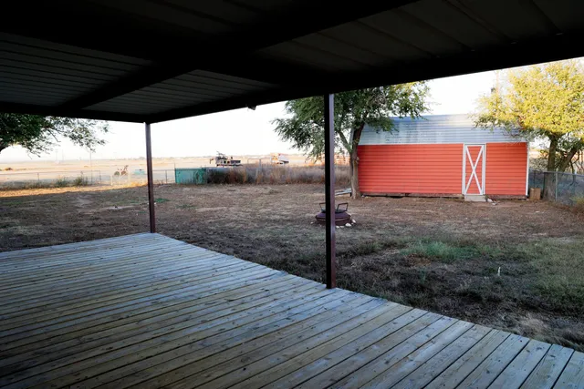 a view of an outdoor space with mountain view