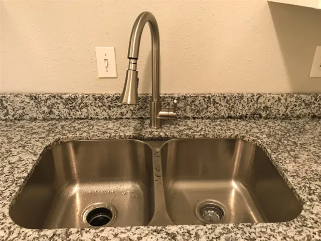 a close view of sink
