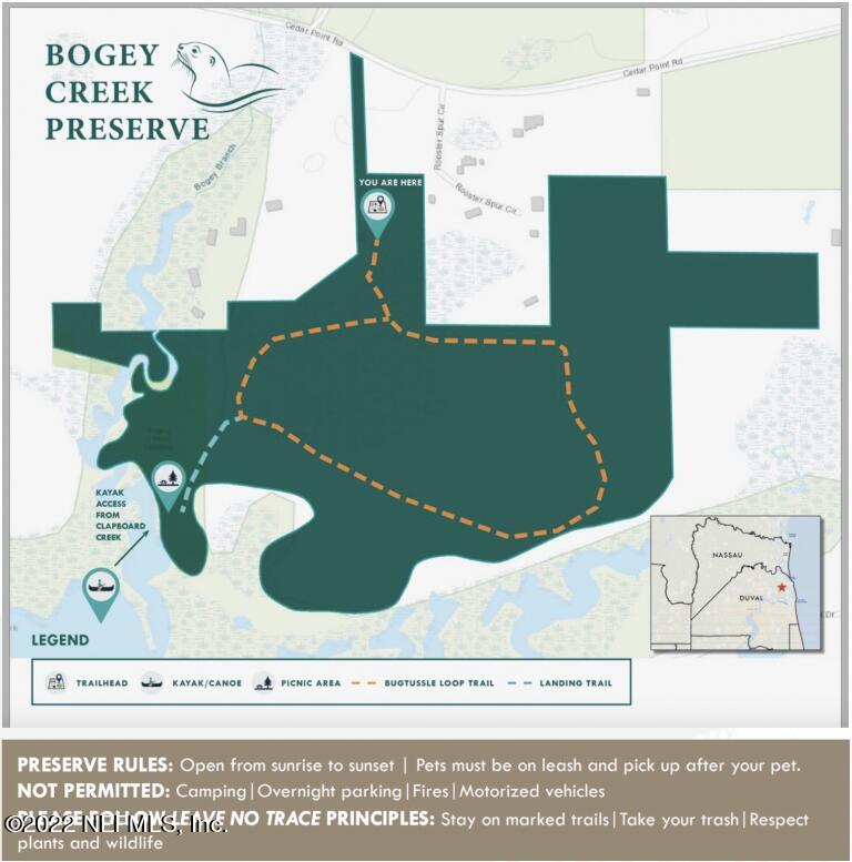 12052 Sheffield Road Jacksonville, FL 32226 - Photo 41 of 41 Bogey Creek Preserve Map