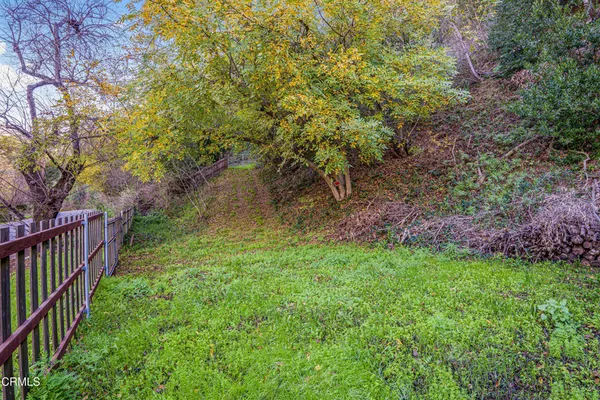 a view of backyard with green space