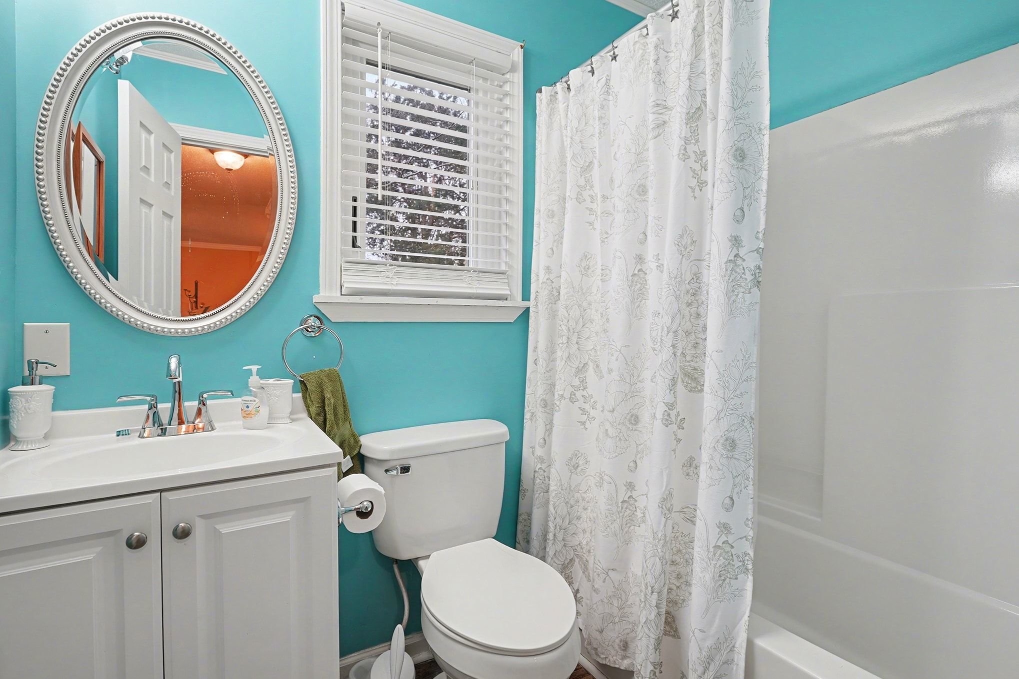 4918 Woodrow Road Woodlawn, TN 37191 - Photo 21 of 28 a bathroom with a sink a toilet and a mirror