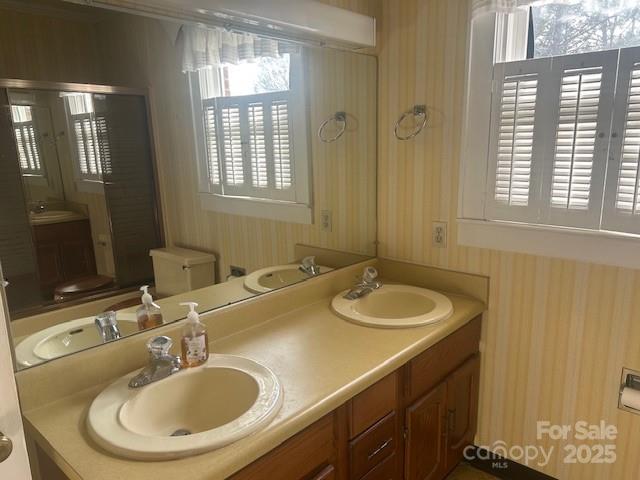 871 Bethany Church Road Forest City, NC 28043 - Photo 21 of 27 a bathroom with a sink double vanity and a mirror