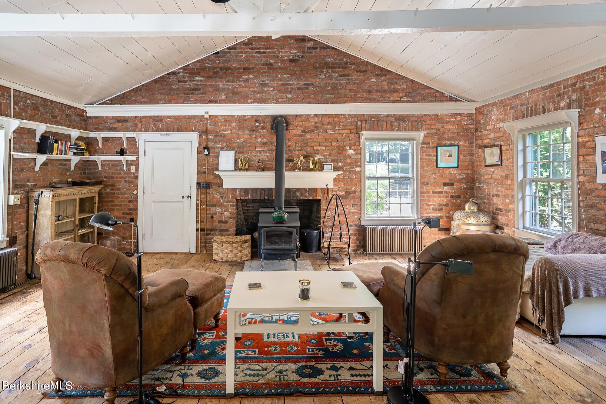 1194 Ashley Falls Road Sheffield, MA 01257 - Photo 13 of 62 16 Great Room Fireplace