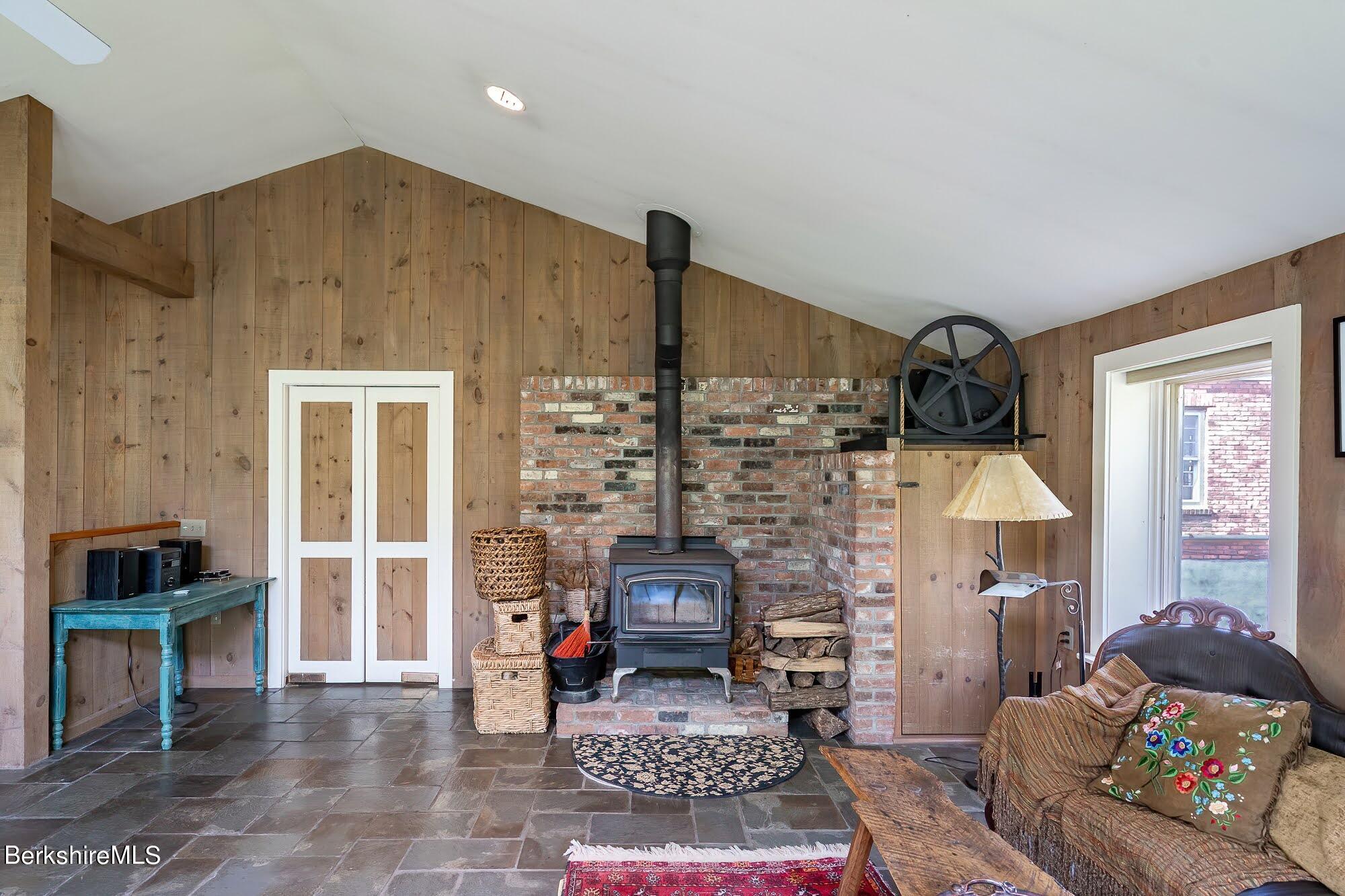 1194 Ashley Falls Road Sheffield, MA 01257 - Photo 23 of 62 25 Sunroom Woodstove