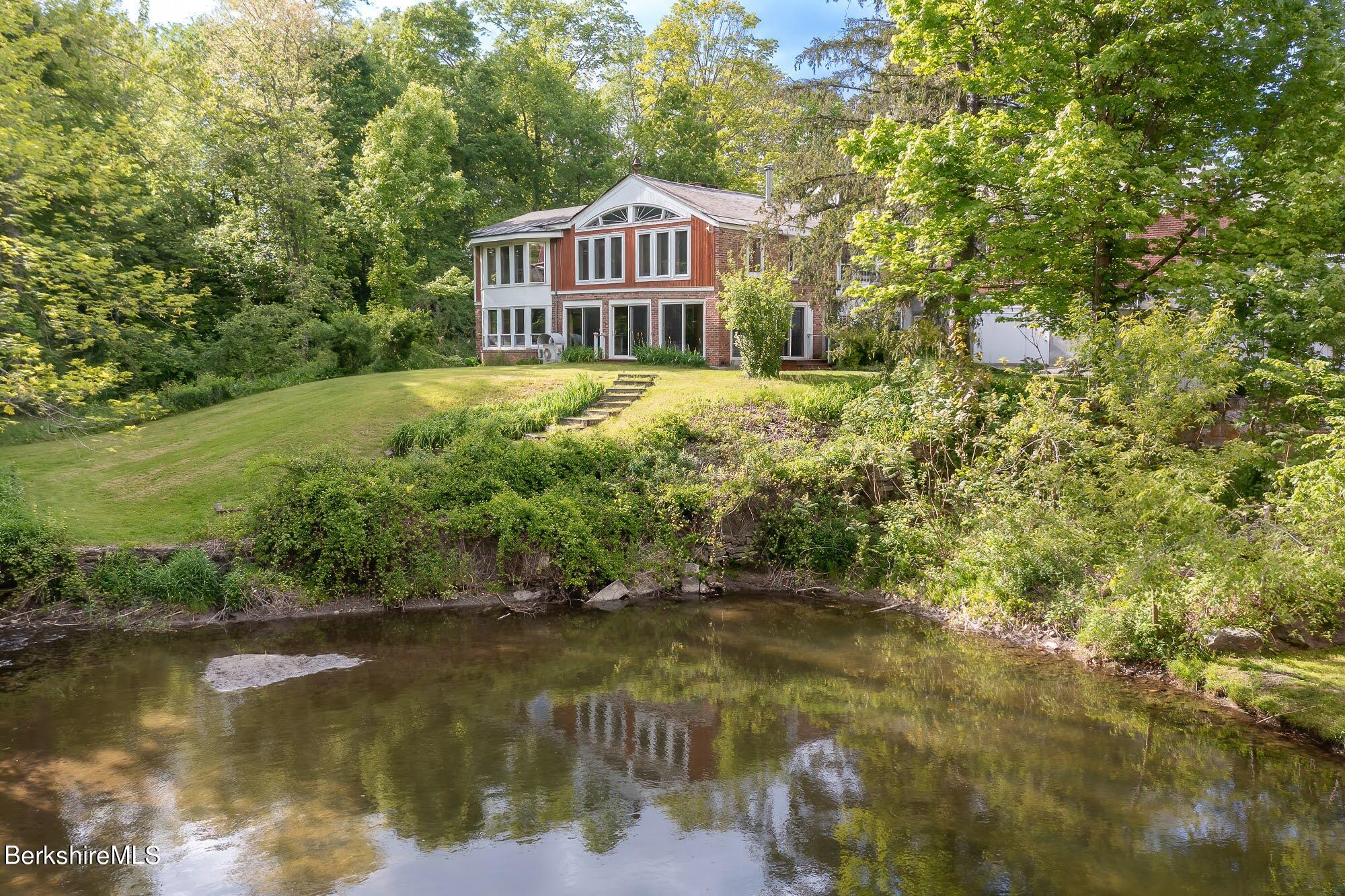 1194 Ashley Falls Road Sheffield, MA 01257 - Photo 4 of 62 3 Rear of House from Mill Pond