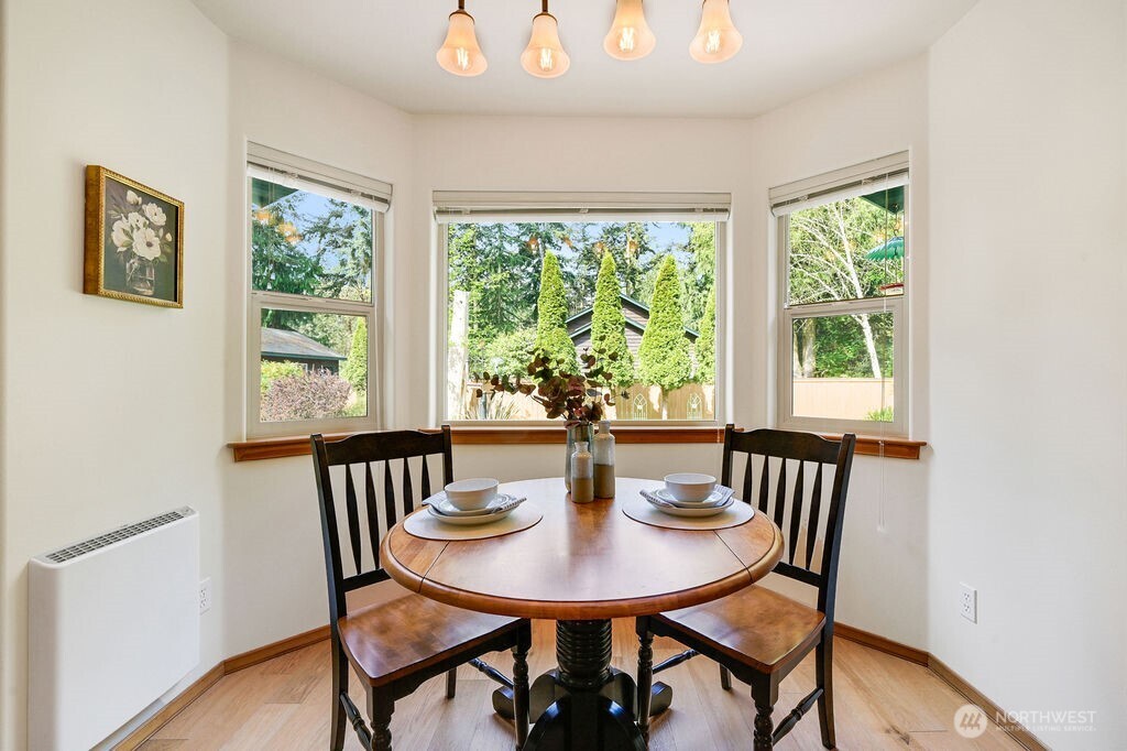 4919 Bell Street Port Townsend, WA 98368 - Photo 21 of 40 a view of a dining room with furniture window and outside view