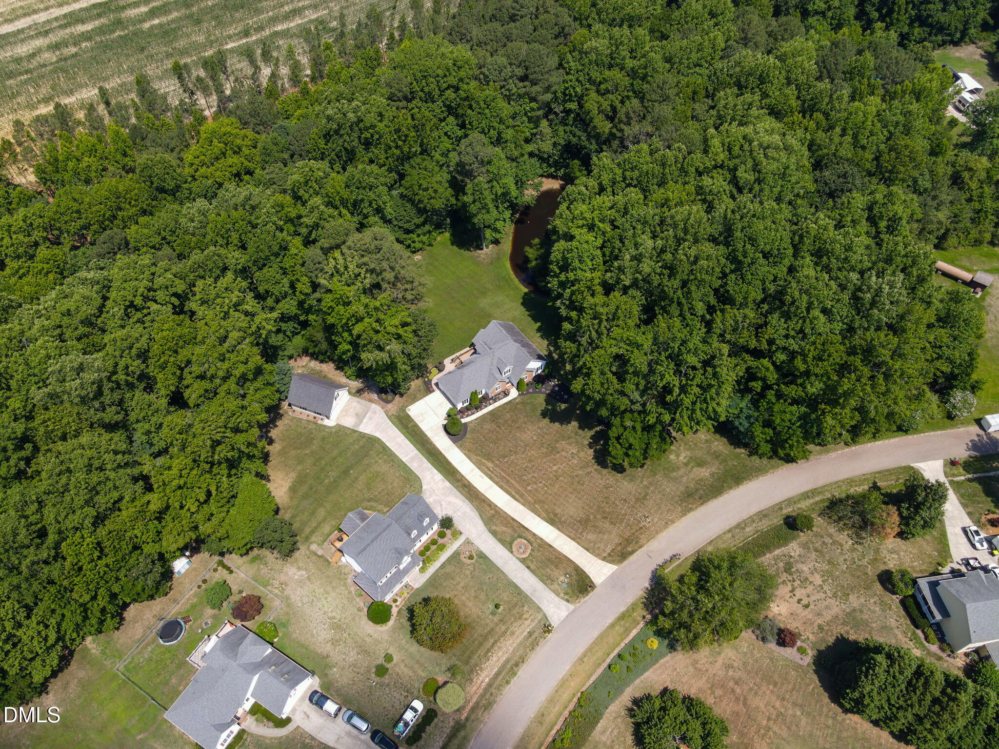 1112 Tyler Farms Drive Raleigh, NC 27603 - Photo 75 of 78 an aerial view of a house with a yard