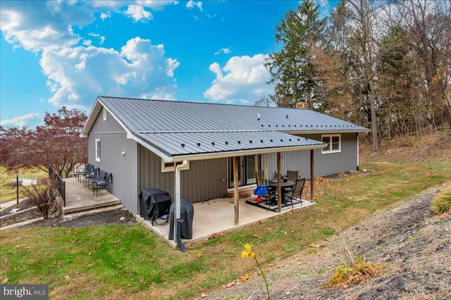 a view of swimming pool with an outdoor space