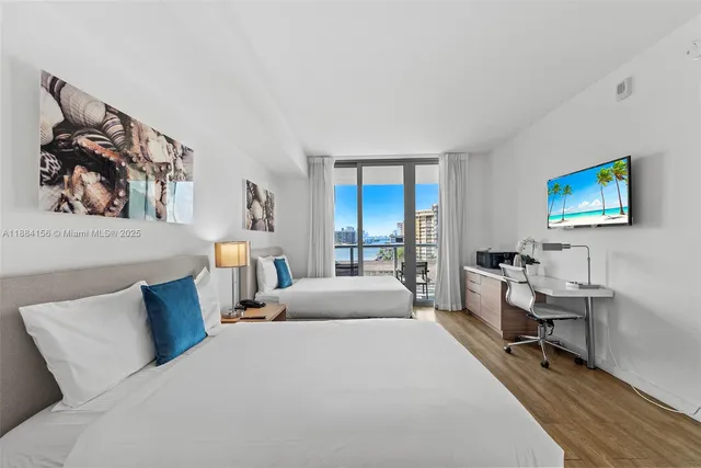 a view of an ocean beach