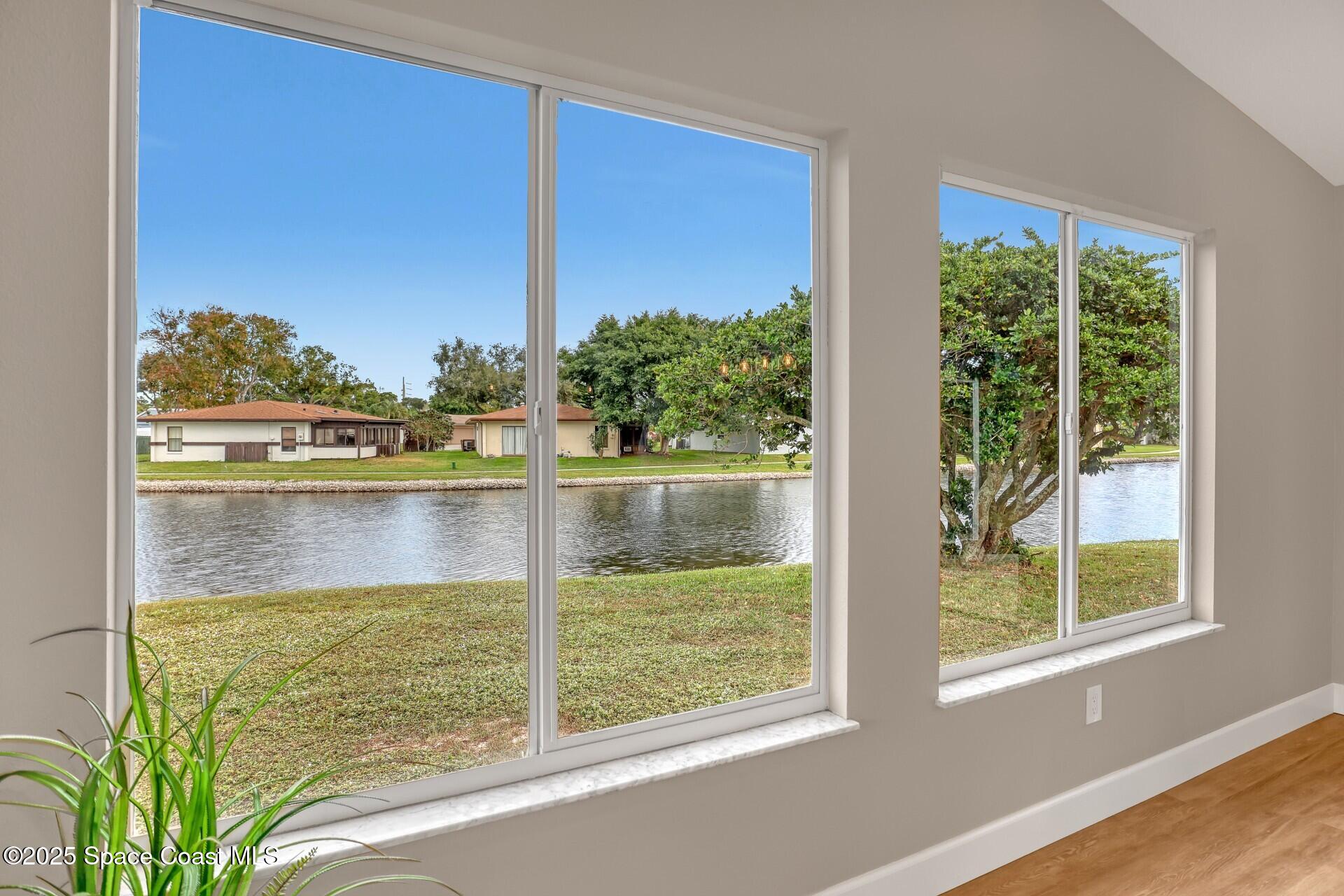 443 Myrtlewood Road Melbourne, FL 32940 - Photo 19 of 72 Great room water views