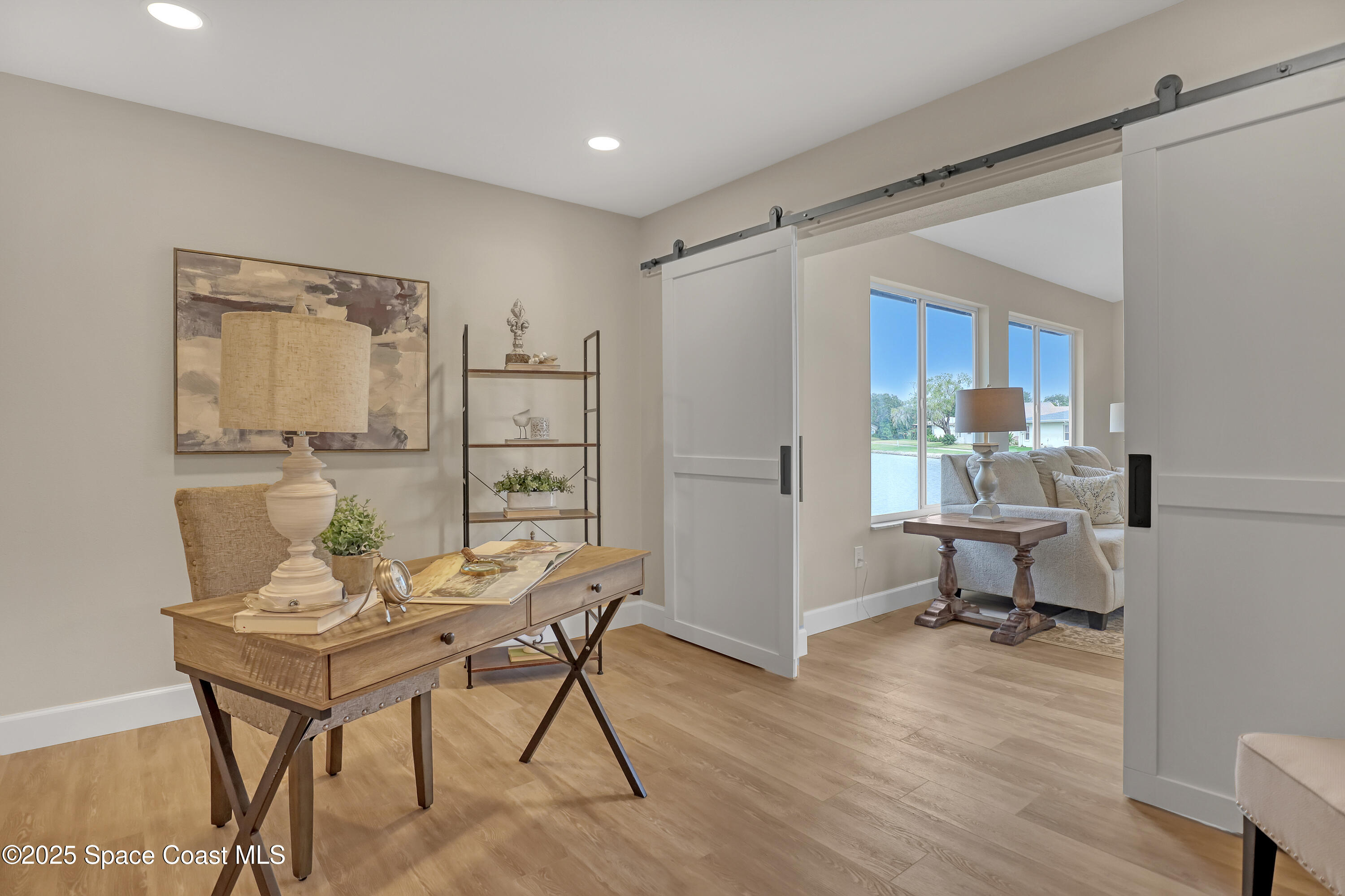 443 Myrtlewood Road Melbourne, FL 32940 - Photo 36 of 72 Office with doors open