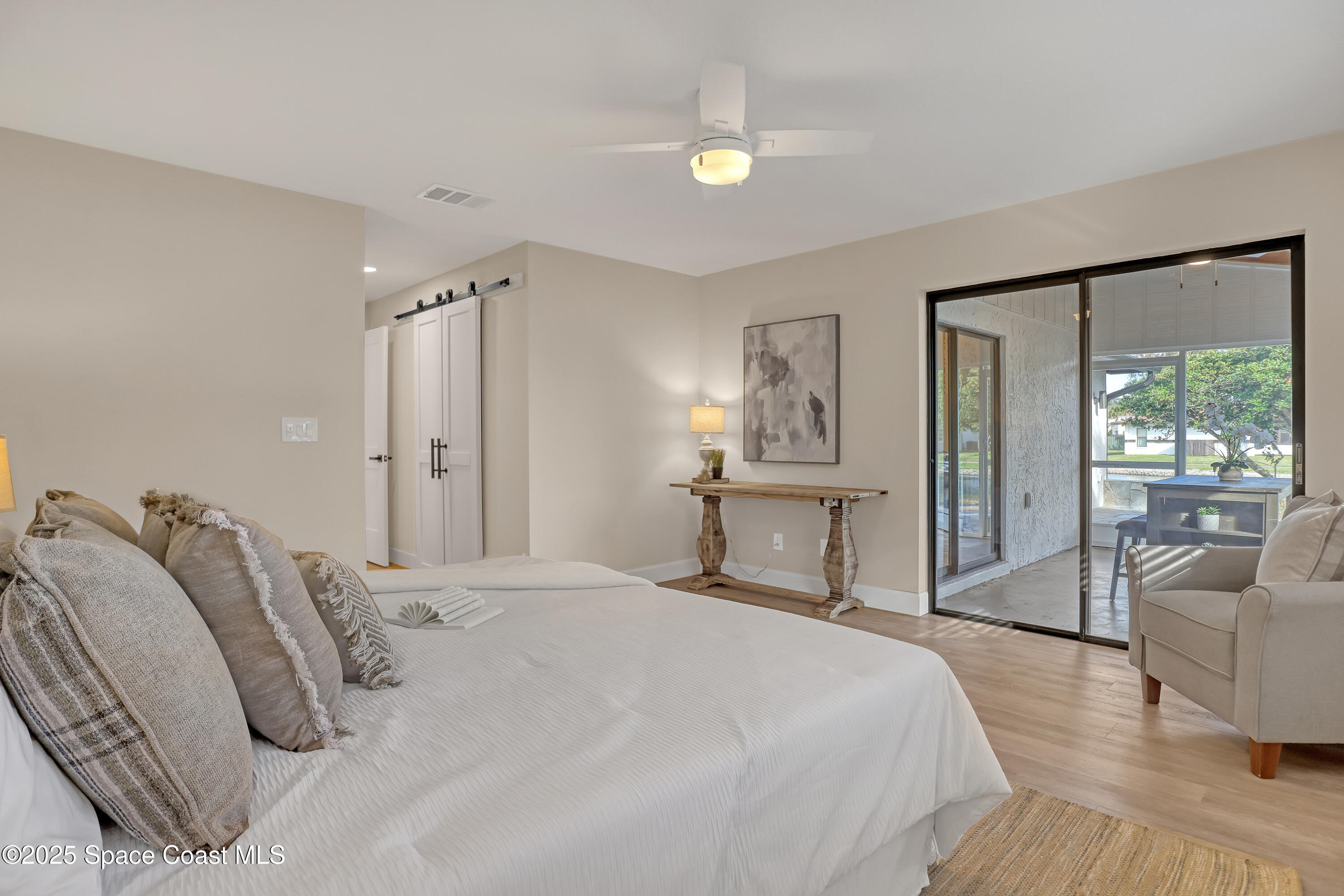 443 Myrtlewood Road Melbourne, FL 32940 - Photo 42 of 72 Primary bedroom with water view