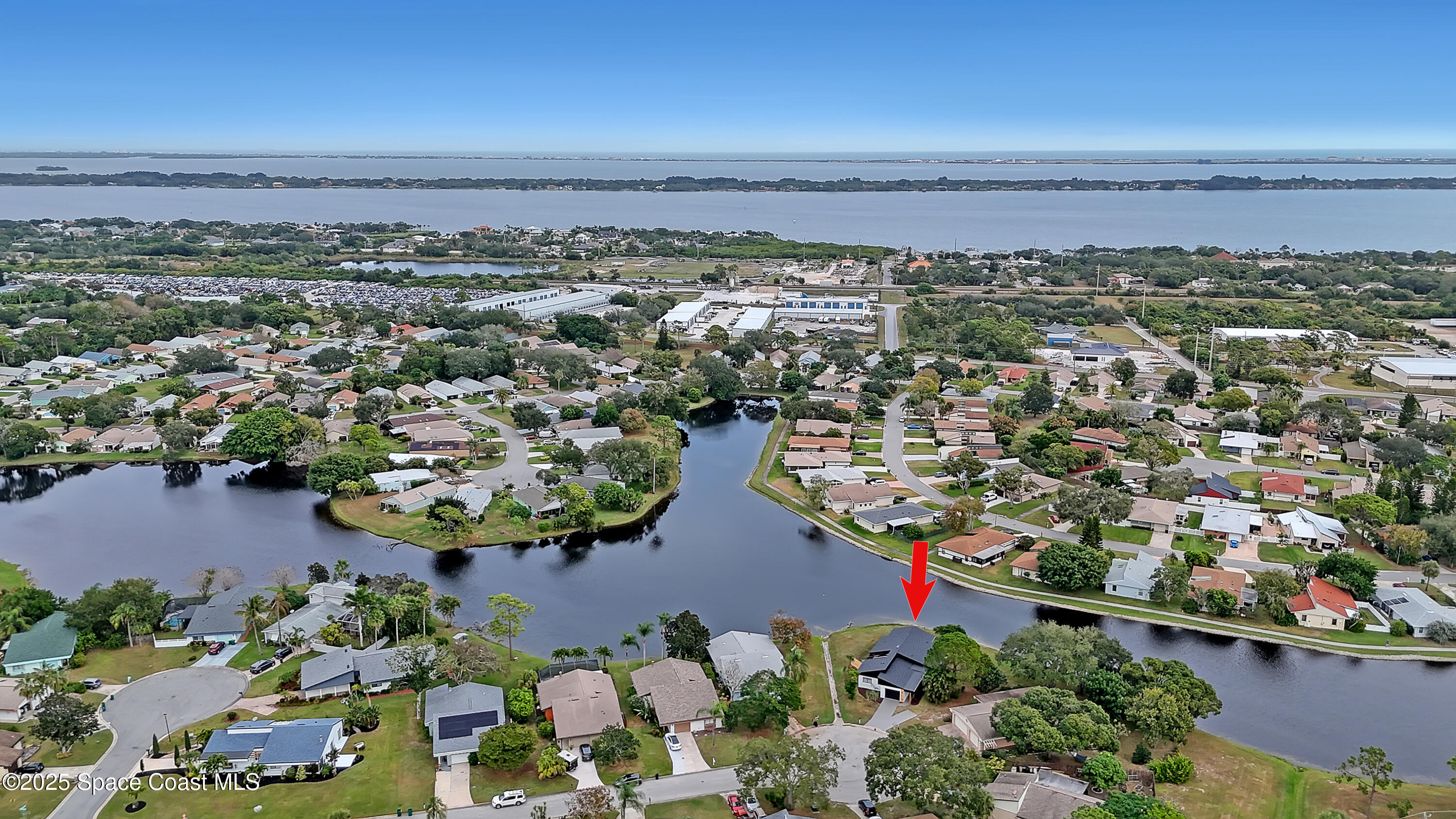 443 Myrtlewood Road Melbourne, FL 32940 - Photo 67 of 72 an aerial view of a city