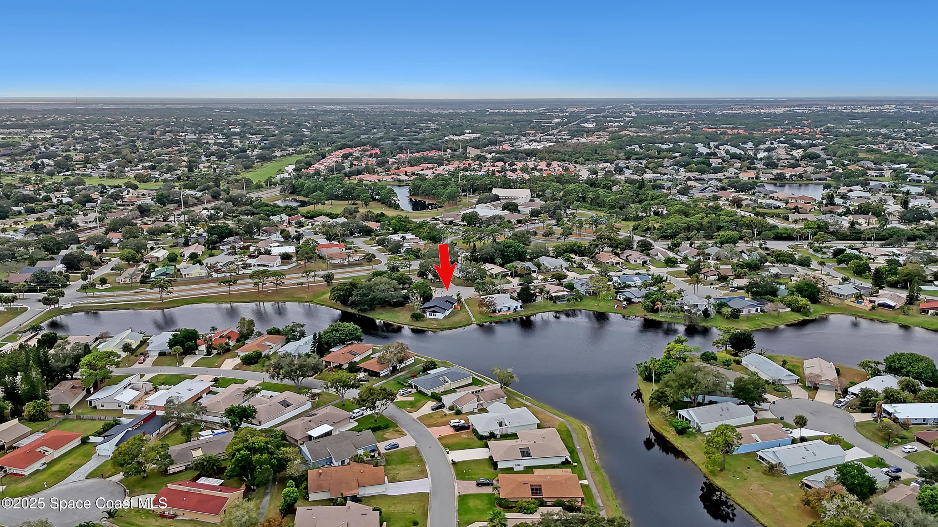 443 Myrtlewood Road Melbourne, FL 32940 - Photo 69 of 72 an aerial view of a city