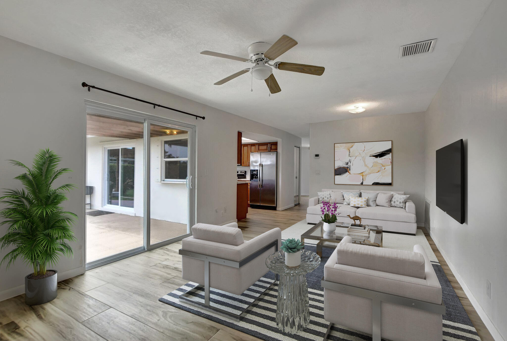 254 Northwest 11th Avenue Boca Raton, FL 33486 - Photo 22 of 66 a living room with furniture and a large window