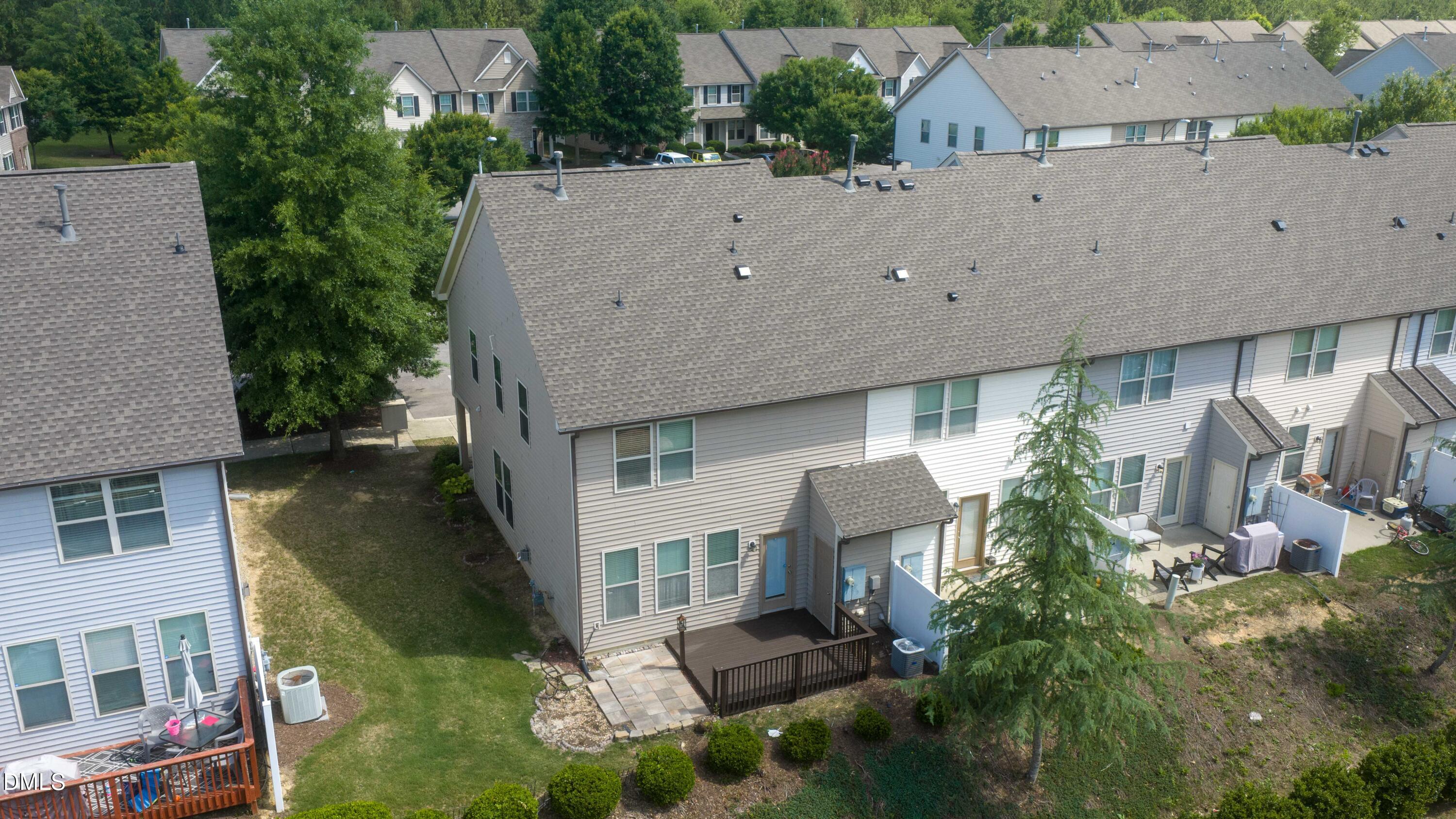 4400 Hillsgrove Road Wake Forest, NC 27587 - Photo 41 of 49 an aerial view of a house with garden space and street view