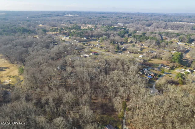 a view of a yard of a building