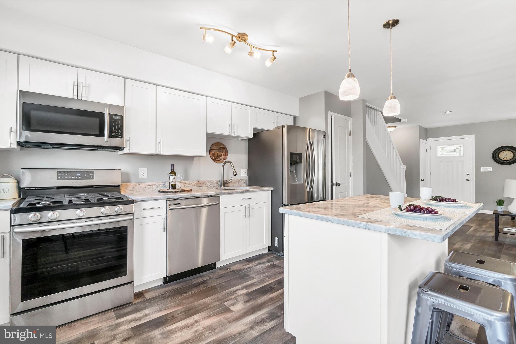 3615 Ednor Road Baltimore, MD 21218 - Photo 11 of 34 Kitchen With Island/Breakfast Area