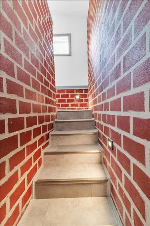 a view of a building with stairs