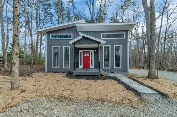 a backyard of a house